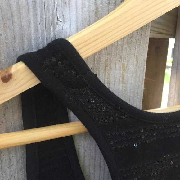 Michael Stars black sequined tank - OS - Picture 6 of 6